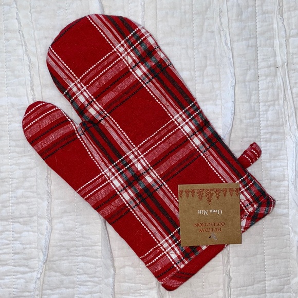 NEW Farmhouse Style Oven Mitt And Pot Holder Set - Picture 3 of 11